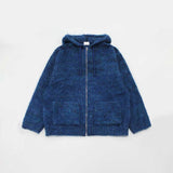 ASCLO Clover Brush Knit Hood Zip Up (4color)
