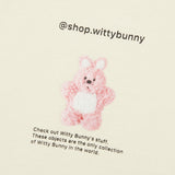 ウィティーバニーVネックスウェットシャツ／WITTY BUNNY V-NECK SWEATSHIRT [CREAM]