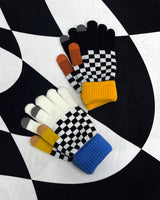 チェスチェックコンビネーショングローブ/MM Chess Check Combination Gloves (2 colors)