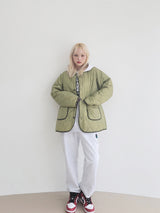 VENTIQUE Tiger embroidery bomber jacket 2color (6637081034870)