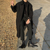 セイントローブウールヒデンマックコート / Saint Robe Wool Hidden MacCourt (black)