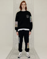 GRANNY SQUARE SWEATSHIRT BLACK (6691428434038)