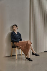 シーモアスカート/SEYMOUR SKIRT_BROWN