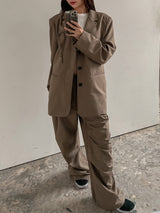 (UNISEX) ジークプリーツピンタックパンツ