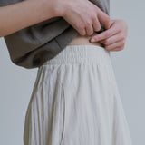 クリースバンディングワイドパンツ / Crease banding wide pants