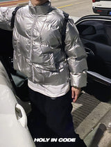 No.0496 glossy overfit padding JP (7color)