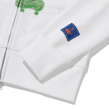 KIRSH X MISAKI KAWAI ARTWORK POINT HOODIE ZIP UP [WHITE]