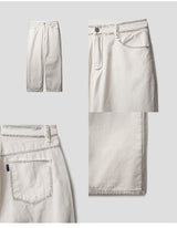 ペイントラインダーティジーンズ / paint line white dirty jeans