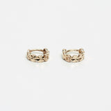 14K gold cutting one-touch earring (6680492933238)