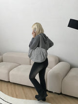Wishful stitch knit hood