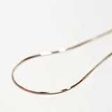 シルバーシンスネークチェーンアンクレット/silver thin snake chain anklet (14K gold plated / no spare chain)