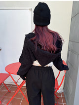 フードボレロニット/Hooded Bolero Knit (3color)