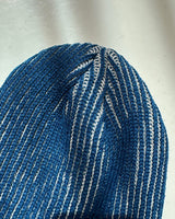 a two-tone ribbed beanie
