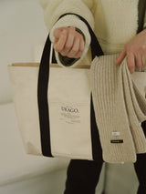 Herringbone tote bag (6654581506166)