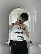 レタリングショートスリーブTシャツ