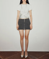 グラフィック半袖トップ / GRAPHIC HALF SLEEVE TOP (WHITE)