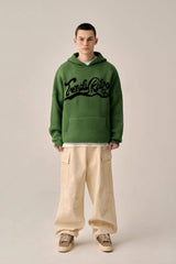 WAVE LOGO KNIT HOOD - KHAKI