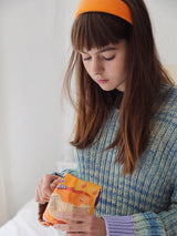 Bright Orange Velvet Headband (6611536674934)