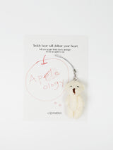 Cosymosy 'Apology' Teddy bear Keyring Card - 5 Color