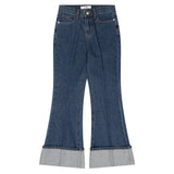 ブーツカットロールアップノンスパンデニムパンツ/BOOT CUT ROLLED UP NON-SPAN DENIM [6639]