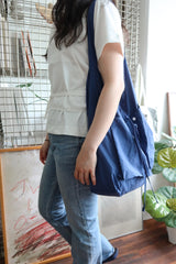 two pockets easy bag (blue)