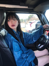 lustrous windbreaker jacket