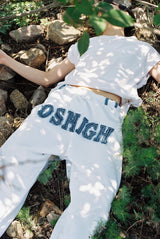 デニム ミックス ジョガー(ホワイト)/Denim Mix Jogger (White)