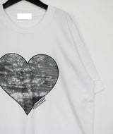 ブラックハートショートスリーブTシャツ / Black Heart Short Sleeve T-shirt (3color)