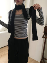 Lanpi slim knit muffler