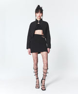 シングルボタンシャツ/Single Button Shirt Black