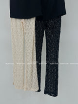lace see-through skirt leggings pants