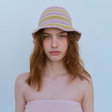 ハンドメイドストライプバケットハット / HANDMADE STRIPE BUCKET HAT