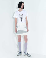 ハートメタルドリッピングTシャツ / Heart Metal Dripping T-Shirt _ White
