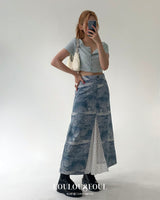 (L/S Collection) Annual Ring Lace Skirt