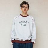 ホビークラブラグランスウェットシャツ/HOBBYCLUB RAGLAN SWEATSHIRT_BURGUNDY