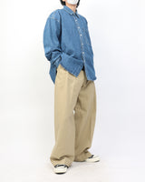 フローピンタックワイドチノパンツ / Flow Pintuck Wide Chino Pants_2color