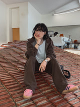 メティピグメントピンタックトレーニングパンツ