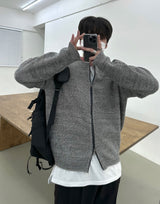 アンブラーラウンドジップアップニット / AMBLER ROUND ZIPUP KNIT