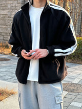 LMN ラインフリースジャージー / LMN line fleece jersey (black)
