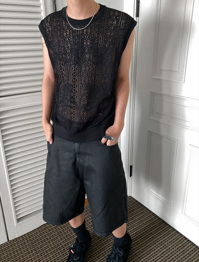 No.0266 pattern NET VEST