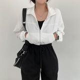 high neck windbreaker