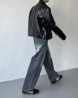 ボルトコートレザージャケット / OA bolt coated leather jacket (3 colors)