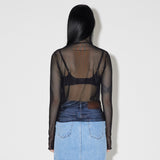 Layered See-through Top [BLACK] (6638351614070)