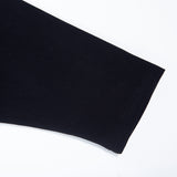 [GRFT]スプリットロングスリーブTシャツ/[GRFT] GRFT SPLIT LONG SLEEVE TEE (BLACK)