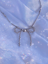 Ribbon Heart Beam Necklace