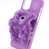 SUN CASE PATCH FLEECE BEAR SPARKLING PURPLE (6535225475190)