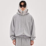 オーバーフルクロップスウェットフードジップアップ / Overful Crop Sweat Hood Zipup (2color)
