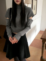 Nikun brushed slit polar t-shirt