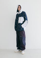 ロイヤルフリースフードジャケット / BSR2223FWJK103 ROYAL FLEECE HOODED JACKET MINI BEAR RABBIT NAVY