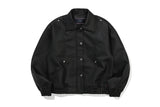 ビーガンレザーバイカージャケット / VEGAN LEATHER BIKER JACKET_BLACK
